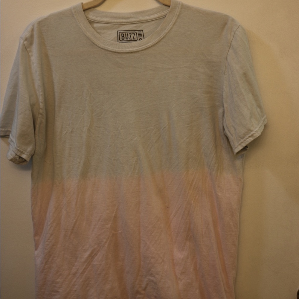 Tie-Dye Light Blue/Pink Cut T-Shirt